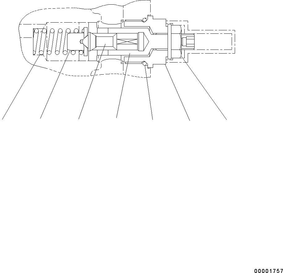 Wheel Loaders Komatsu / WA200-6 S/N C10001-UP(0000250B) / Hydrostatic Transmission (HST) Pump And Motor Pump, Inner Parts (7/14) (#C10001-)(F002007 : F2430-001007)
