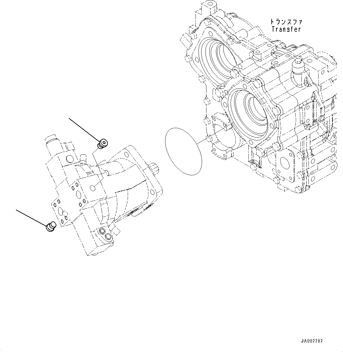 Wheel Loaders Komatsu / WA200-6 S/N C10001-UP(0000250B) / Hydrostatic Transmission (HST) Pump And Motor Motor 1, Inner Parts (7/7) (#C10001-)(F002022 : F2430-001022)