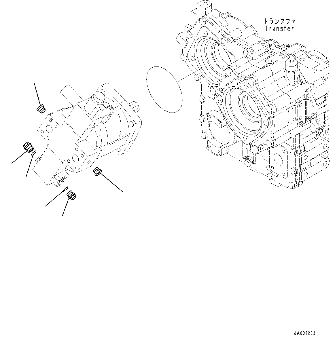 Wheel Loaders Komatsu / WA200-6 S/N C10001-UP(0000250B) / Hydrostatic Transmission (HST) Pump And Motor Motor 2, Inner Parts (7/7) (#C10001-)(F002030 : F2430-001030)