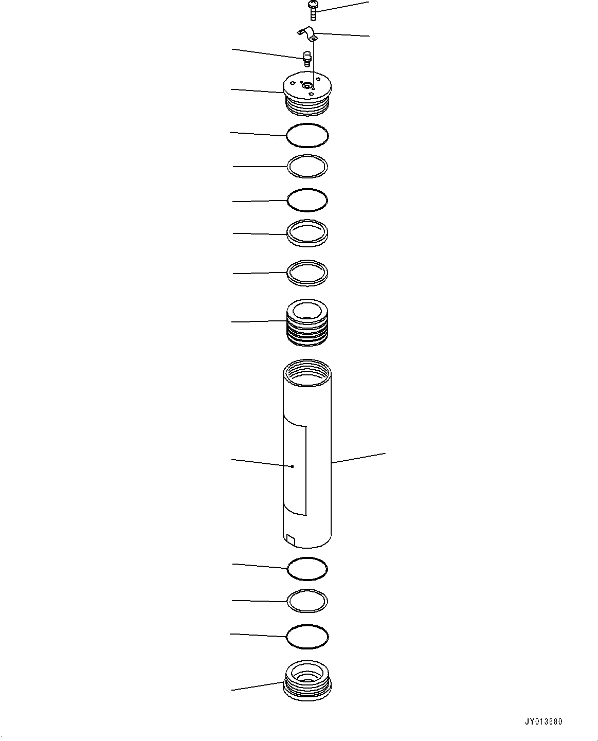 Wheel Loaders Komatsu / WA200-6 S/N C10001-UP(0000250B) / Hydraulic Circuit, With Electronic Controlled Suspension System (ECSS)  Accumulator (#C10001-)(H007013 : H4200-001013)