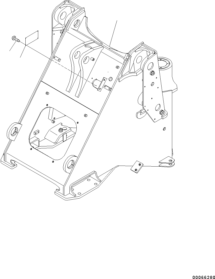 Wheel Loaders Komatsu / WA200-6 S/N C10001-UP(0000250B) / Front Frame, With Electronic Controlled Suspension System (ECSS)  (#C10001-)(J002001 : J4110-002001)