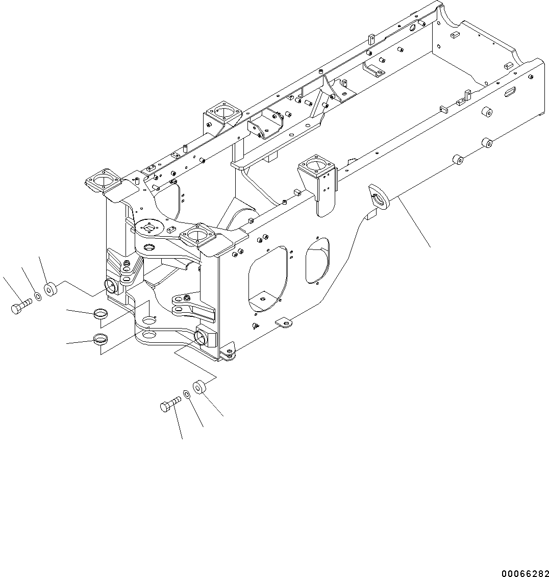 Wheel Loaders Komatsu / WA200-6 S/N C10001-UP(0000250B) / Rear Frame (#C10001-)(J003001 : J4120-001001)