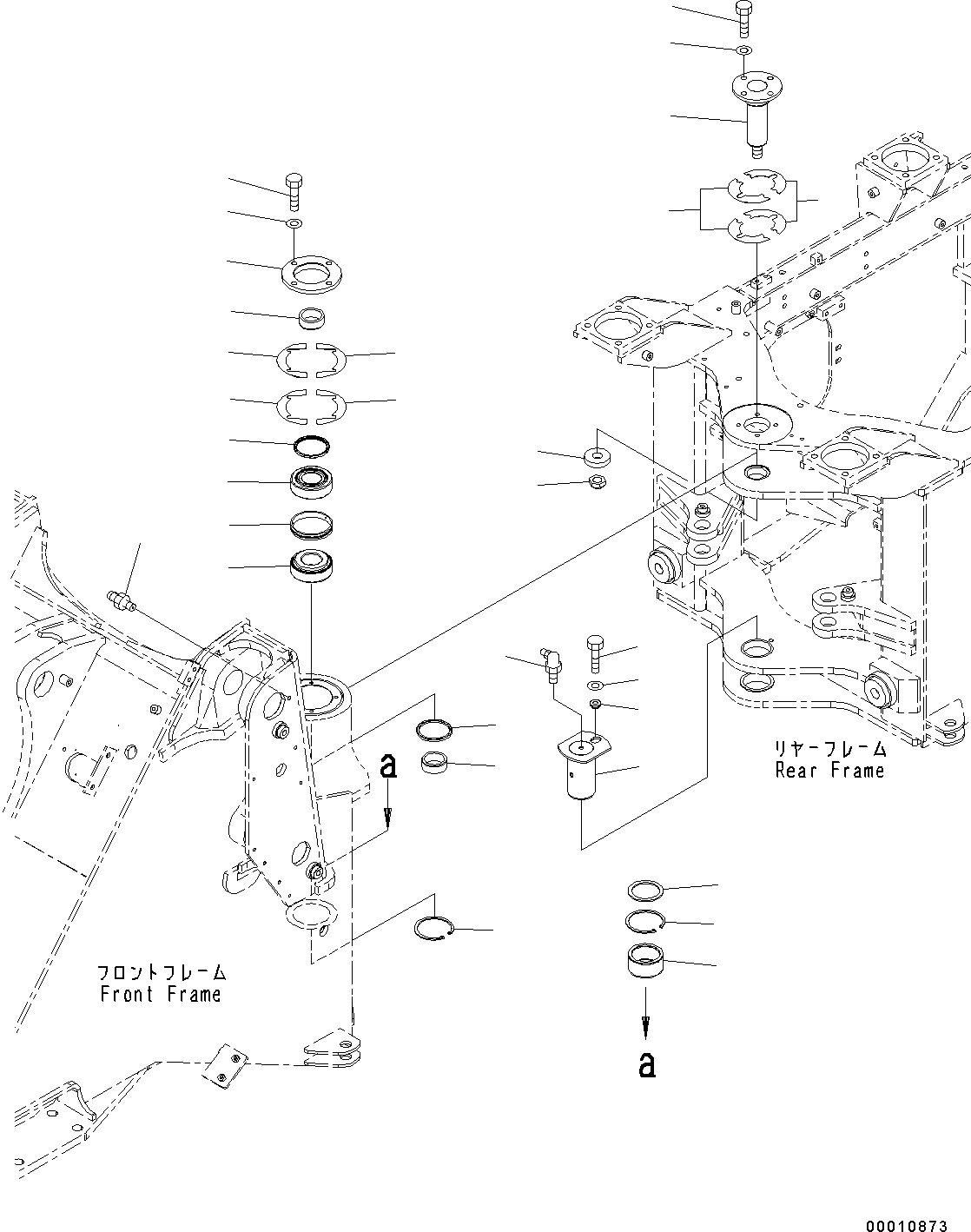 Wheel Loaders Komatsu / WA200-6 S/N C10001-UP(0000250B) / Hinge Pin (#C10001-)(J004001 : J4130-001001)