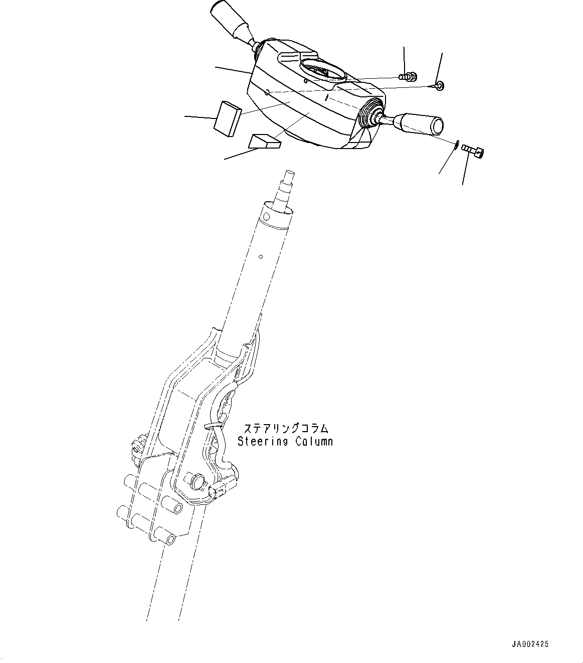 Wheel Loaders Komatsu / WA200-6 S/N C10001-UP(0000250B) / ROPS Cab And Floor Frame Group Transmission Control Switch (#C10001-)(K003021 : K0210-001021)