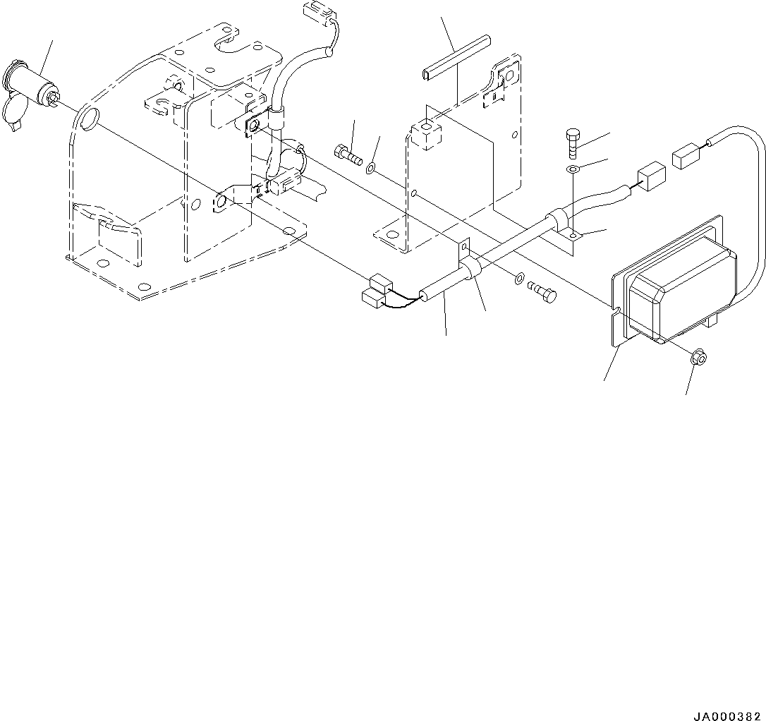 Wheel Loaders Komatsu / WA200-6 S/N C10001-UP(0000250B) / ROPS Cab And Floor Frame Group Direct Current Converter (#C10001-)(K003035 : K0210-001035)