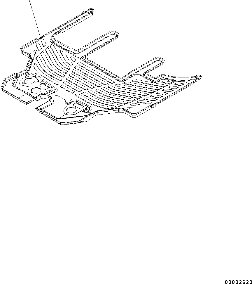 Wheel Loaders Komatsu / WA200-6 S/N C10001-UP(0000250B) / Floor Mat (#C10001-)(K004001 : K0310-001001)