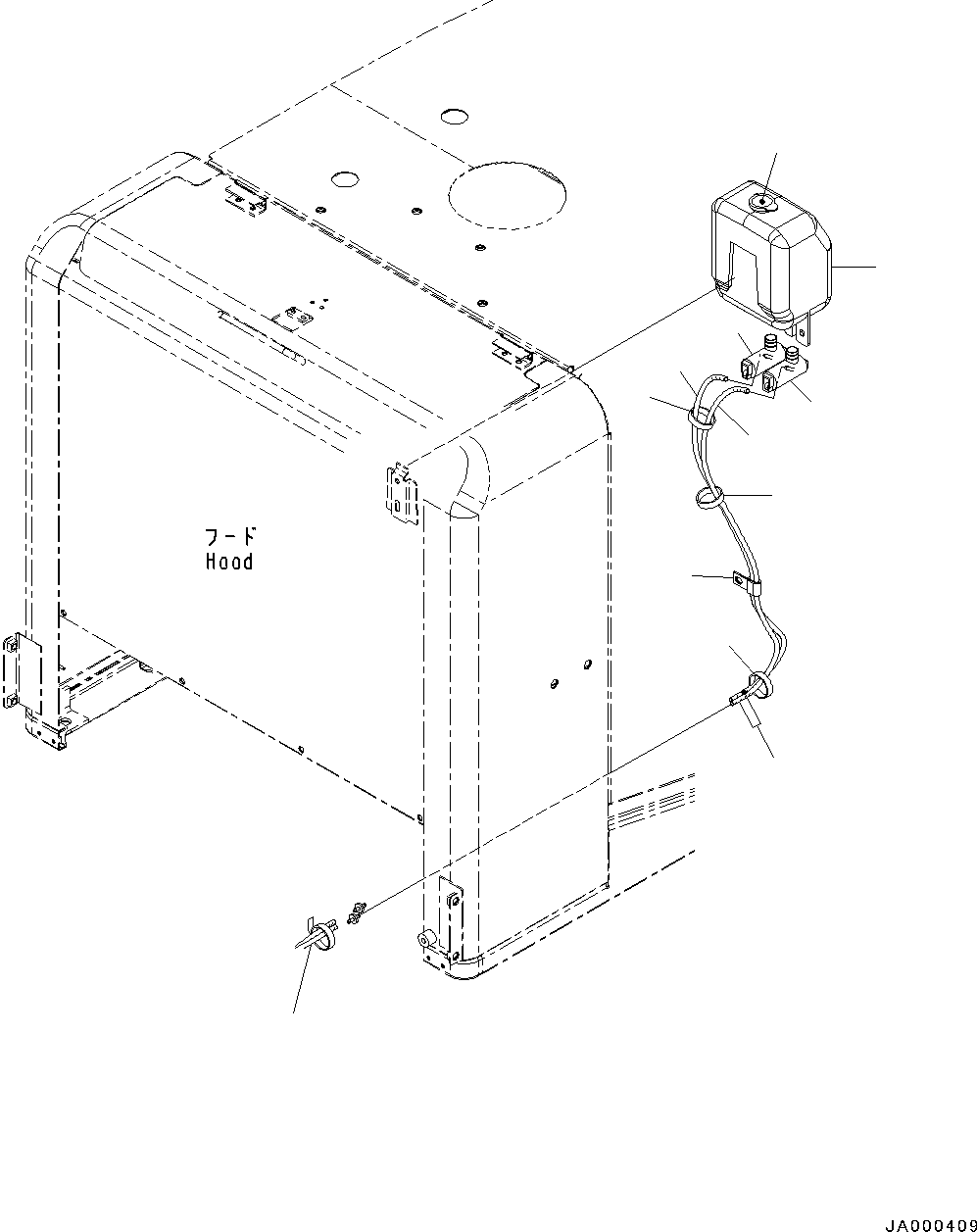 Wheel Loaders Komatsu / WA200-6 S/N C10001-UP(0000250B) / Windshield Washer (#C10001-)(K005001 : K0350-001001)