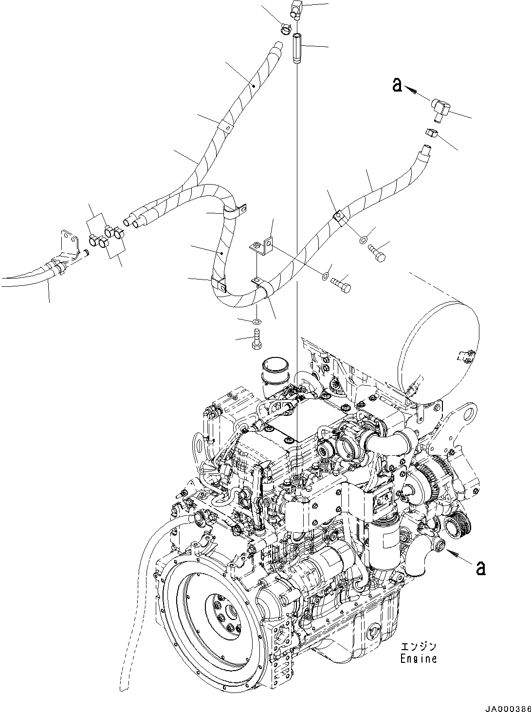 Wheel Loaders Komatsu / WA200-6 S/N C10001-UP(0000250B) / Cab Heater Piping (#C10001-)(K008001 : K0713-001001)