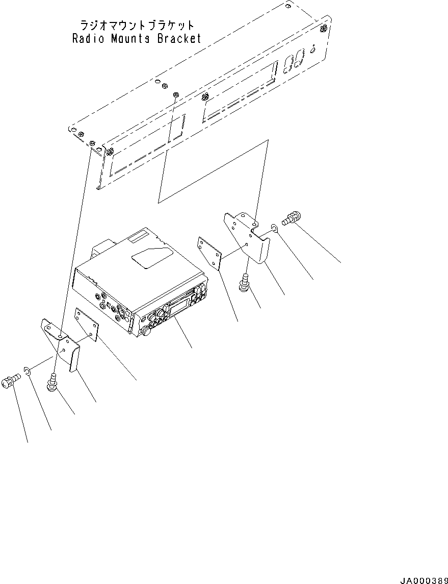 Wheel Loaders Komatsu / WA200-6 S/N C10001-UP(0000250B) / Radio (#C10001-)(K010001 : K0810-001001)