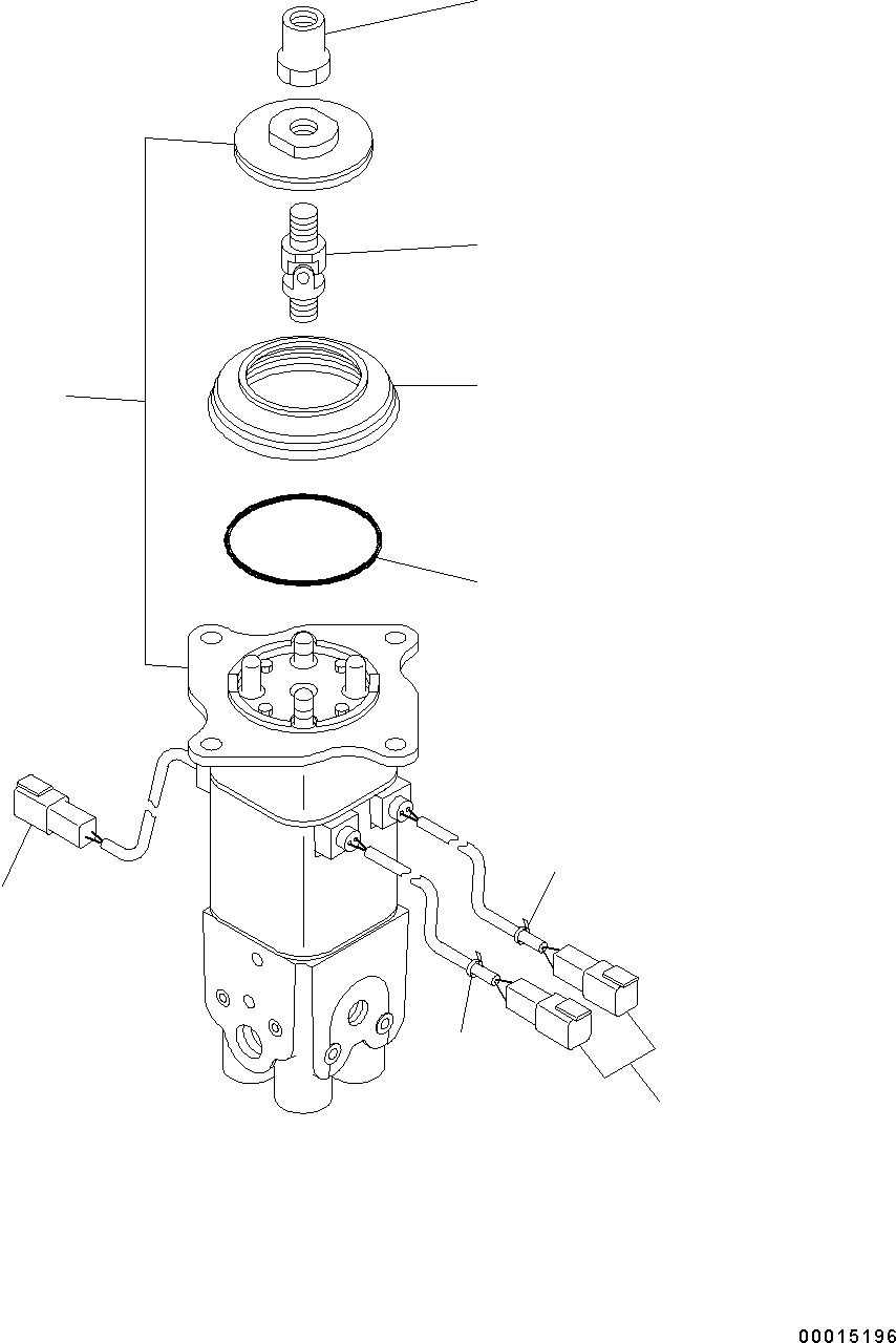 Wheel Loaders Komatsu / WA200-6 S/N C10001-UP(0000250B) / Loader Control Unit Pilot Valve Mono Lever (#C10001-)(K012001 : K4202-001001)
