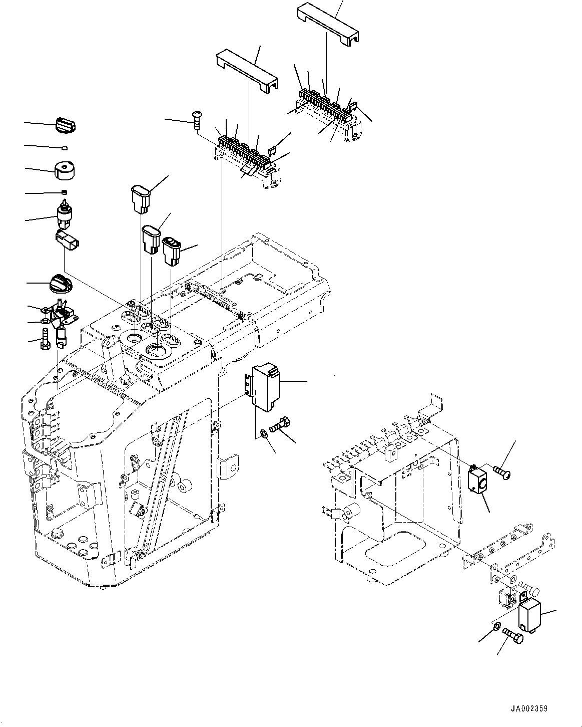 Wheel Loaders Komatsu / WA200-6 S/N C10001-UP(0000250B) / Loader Control Unit Electric Parts (#C10001-)(K012006 : K4202-001006)