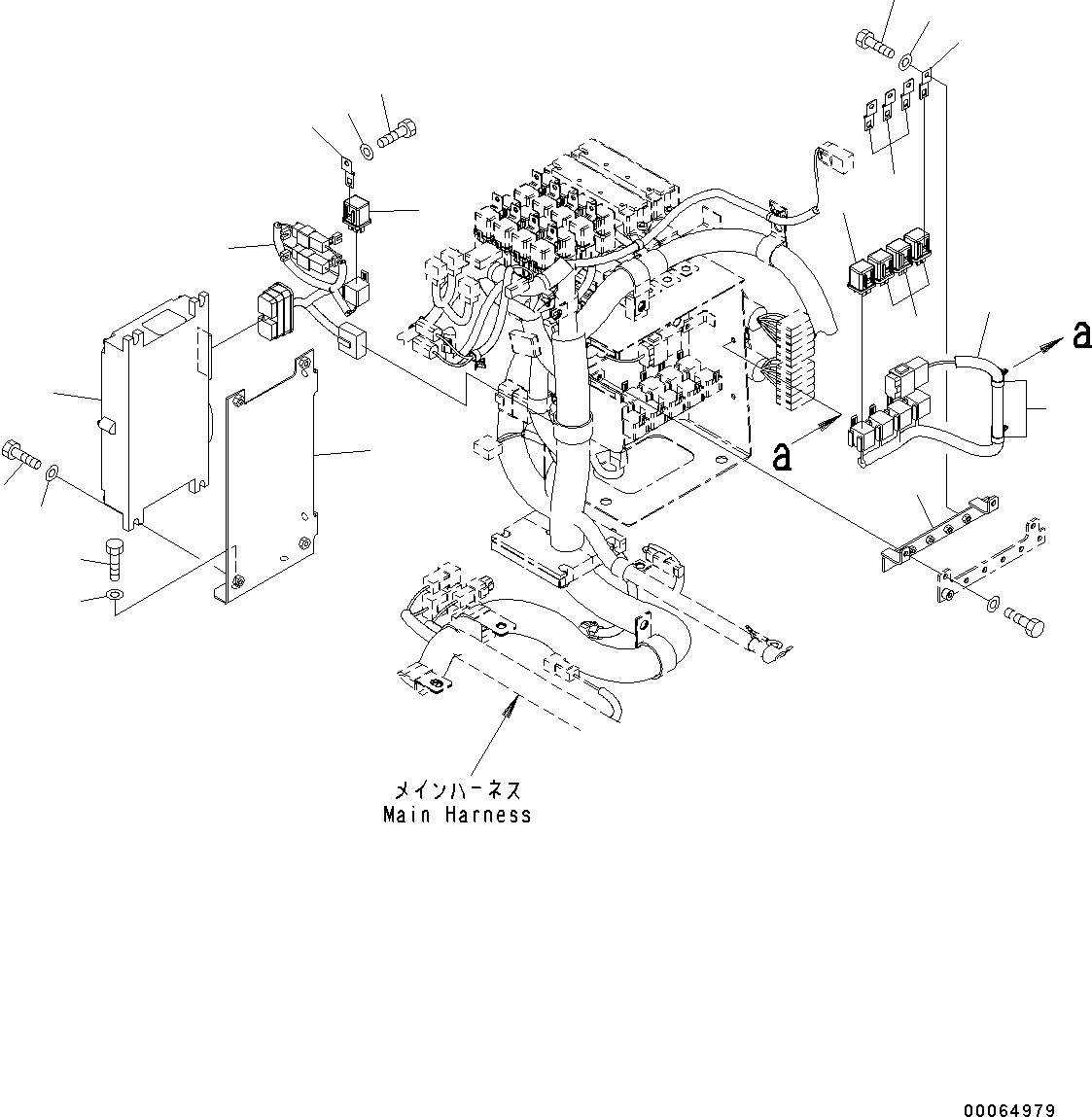 Wheel Loaders Komatsu / WA200-6 S/N C10001-UP(0000250B) / Loader Control Unit KOMTRAX And Relay (#C10001-)(K012009 : K4202-001009)