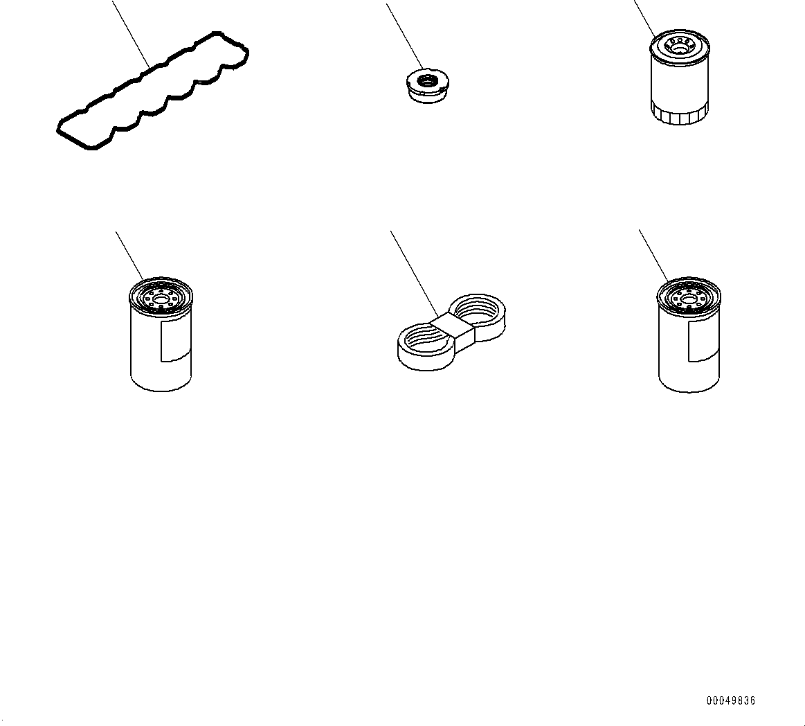 Komatsu parts book diagram for SAA6D107E-1J S/N 26534228-UP (For WA320-6/WA320PZ-6): SPARE PARTS (#26550211-)