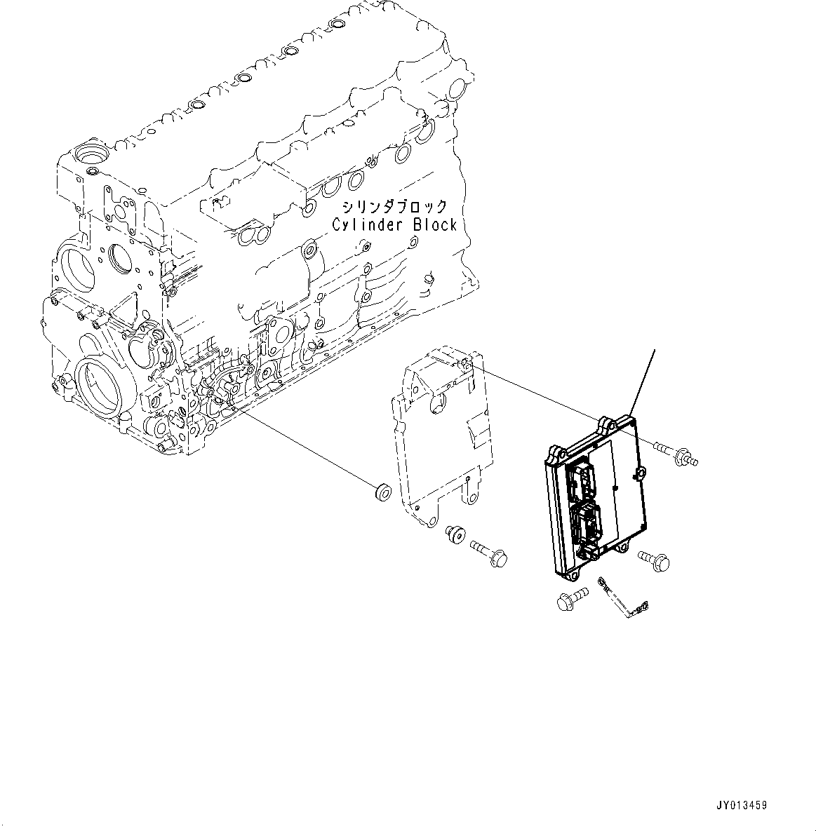 Komatsu parts book diagram for SAA6D107E-1J S/N 26534228-UP (For WA320-6/WA320PZ-6): FUEL INJECTION CONTROLLER (#26534228-)