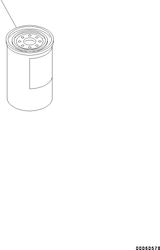 Komatsu parts book diagram for SAA6D107E-1J S/N 26534228-UP (For WA320-6/WA320PZ-6): FUEL FILTER CARTRIDGE (#26534228-26548329)