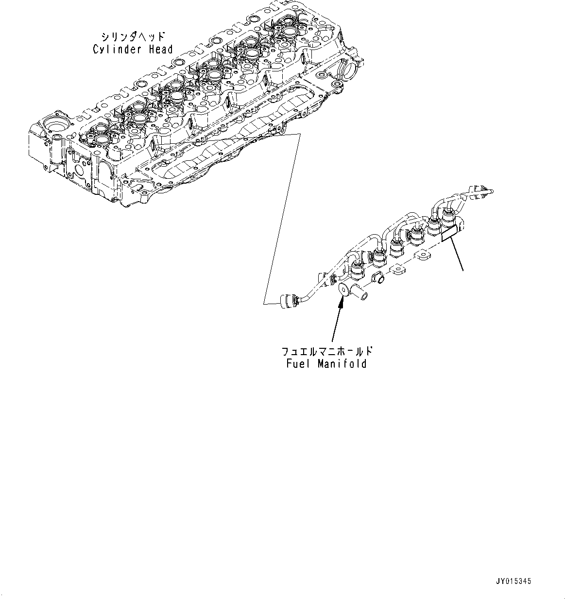 Komatsu parts book diagram for SAA6D107E-1J S/N H62051 - Up (For WA320-6): CAUTION PLATES