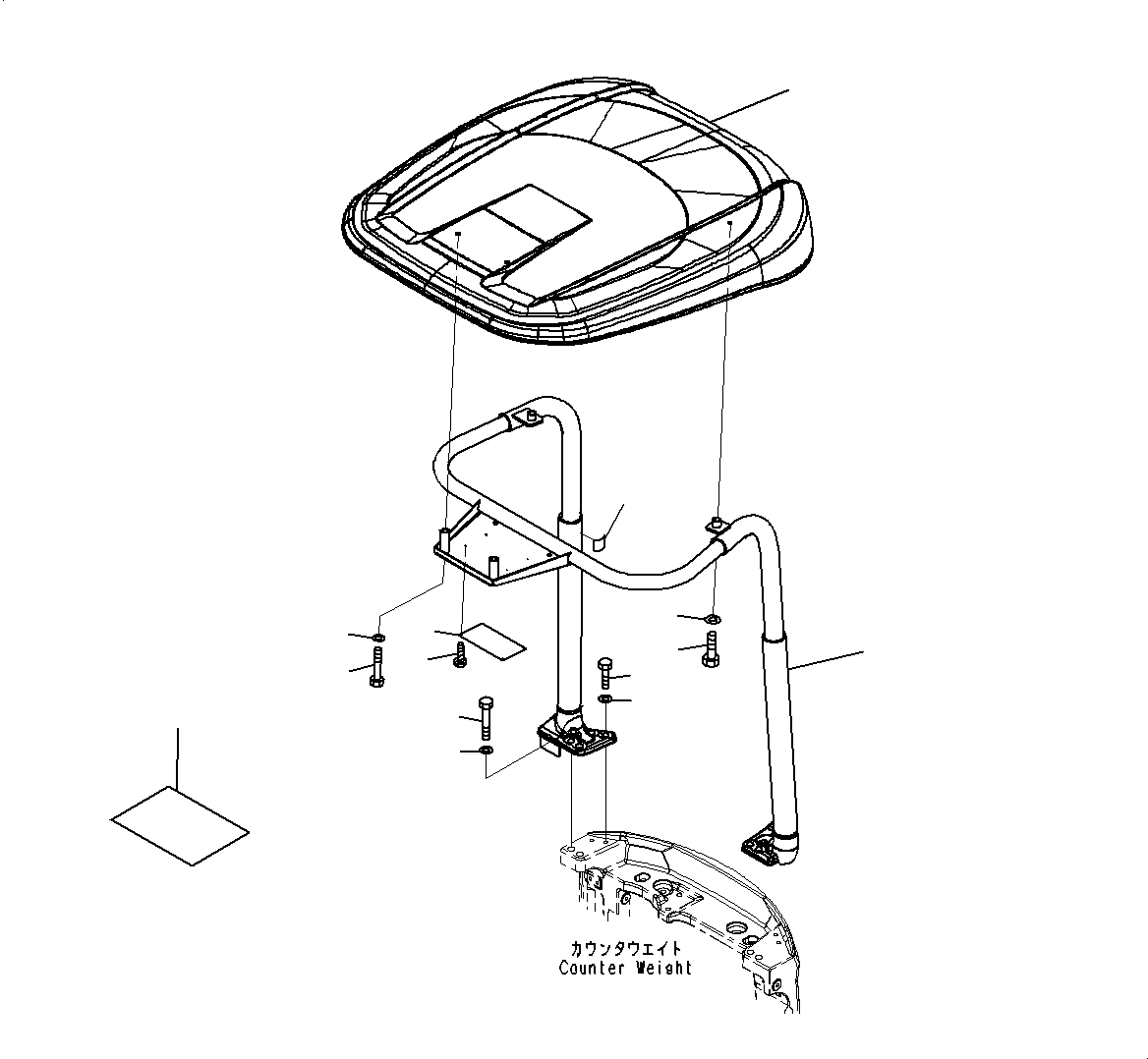 Excavators Komatsu / PC18MR-3 S/N 20001-UP(0000268c) / Floor Frame, Frame (#20001-)(K013001 : K1110-004001)