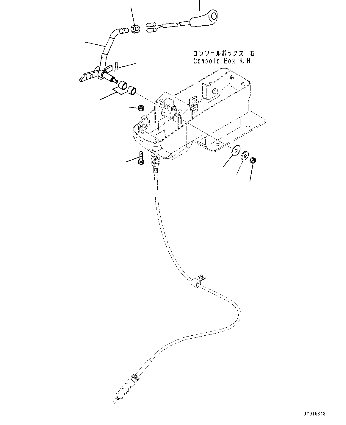 Excavators Komatsu / PC18MR-3 S/N 20001-UP(0000268c) / Floor Frame, Blade Control Lever (#20001-20618)(K014018 : K1110-006016)