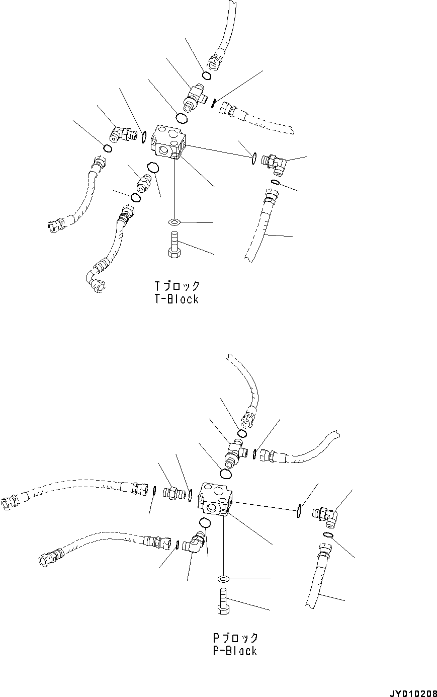 Excavators Komatsu / PC18MR-3 S/N 20001-UP(0000268c) / Floor Frame, Floor, P, T Block (#20001-)(K014008 : K1110-006007)