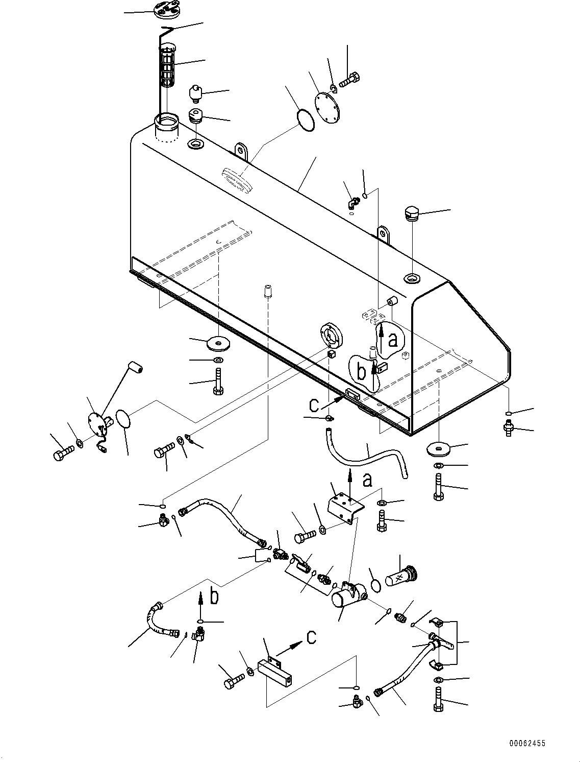 Bulldozers Komatsu / D275A-5R S/N 35021-UP(0000278c) / Fuel Tank (#35021-45000)(D001001 : D0100-006001)