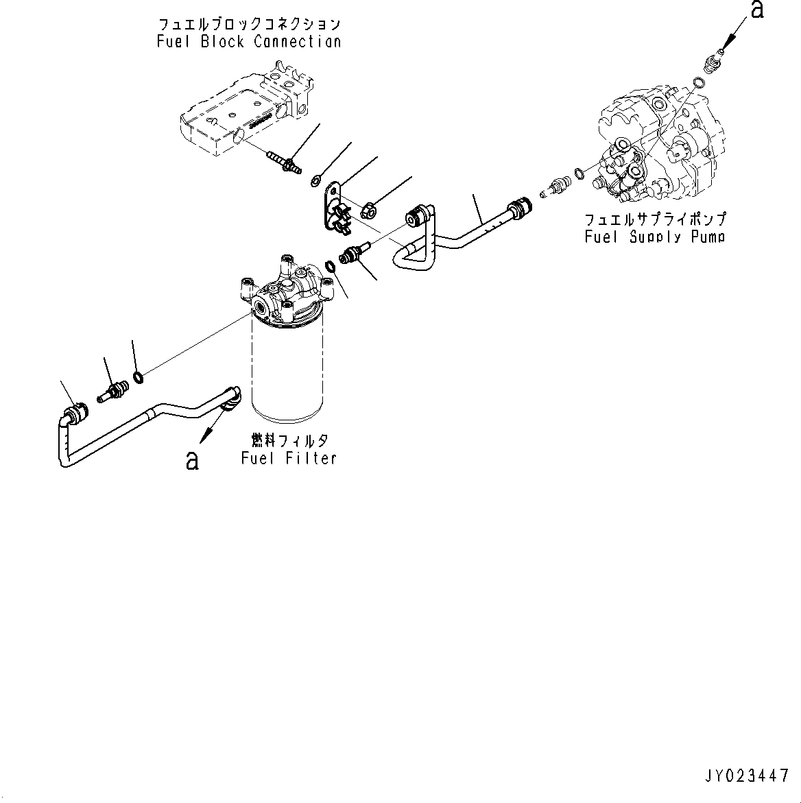 Engines Komatsu / SAA6D107E-1DD S/N 26540713-UP (For GD555-5)(0000284c) / Fuel System Related Parts (#26540713-)(D003001 : AFP10-001001)