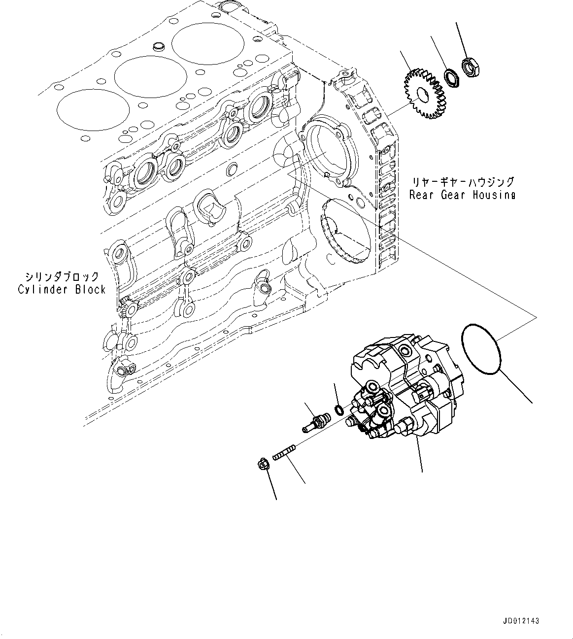 Engines Komatsu / SAA6D107E-1DD S/N 26540713-UP (For GD555-5)(0000284c) / Fuel Injection Controller (#26540713-)(D005001 : A4719-001001)