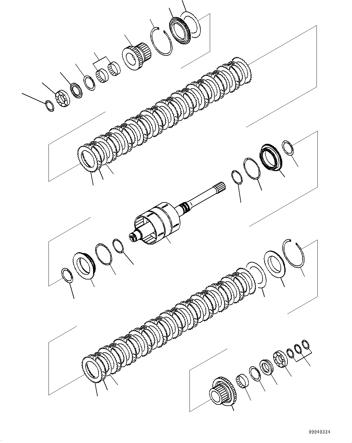 Wheel Loaders Komatsu / WA380-6 S/N 65949-UP(0000290c) / Torque Converter and Transmission, Forward and Reverse Housing (#65949-)(F002002 : F4300-001002)
