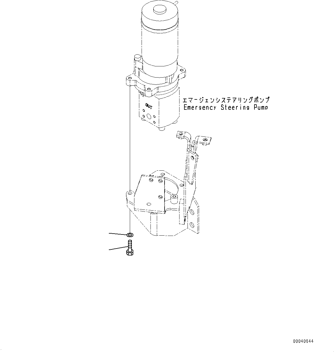 Wheel Loaders Komatsu / WA380-6 S/N 65949-UP(0000290c) / Torque Converter and Transmission, Motor Mounting (#65949-)(F003023 : F4300-002022)