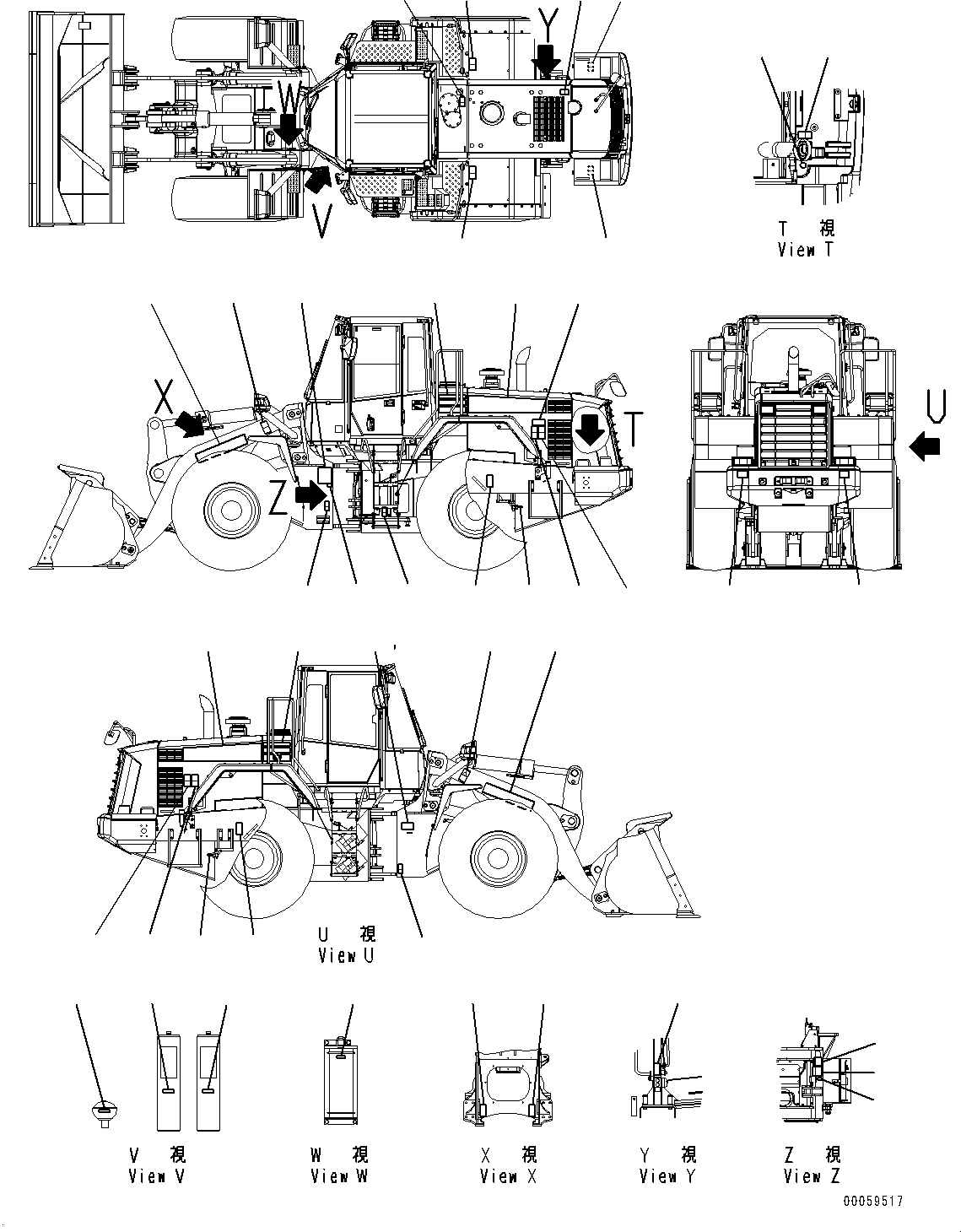 Wheel Loaders Komatsu / WA380-6 S/N 65949-UP(0000290c) / Decal, Exterior (#66058-)(U002001 : U0100-020001)