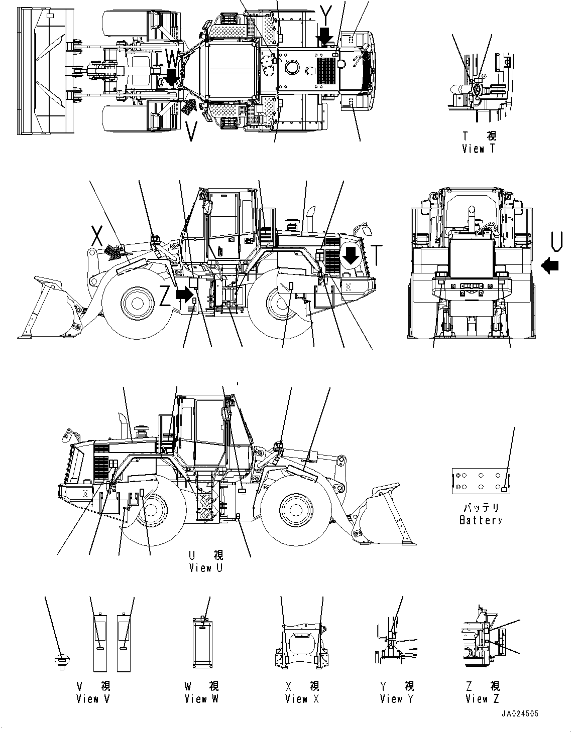 Wheel Loaders Komatsu / WA380-6 S/N 65949-UP(0000290c) / ROPS Plate (#65949-)(U025001 : U0605-005001)