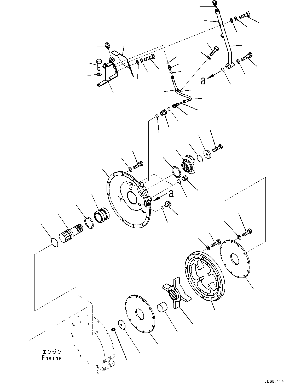 Bulldozers Komatsu / D155AX-6 S/N 81028-UP(0000293c) / Damper (#81028-)(B004001 : B0600-001001)