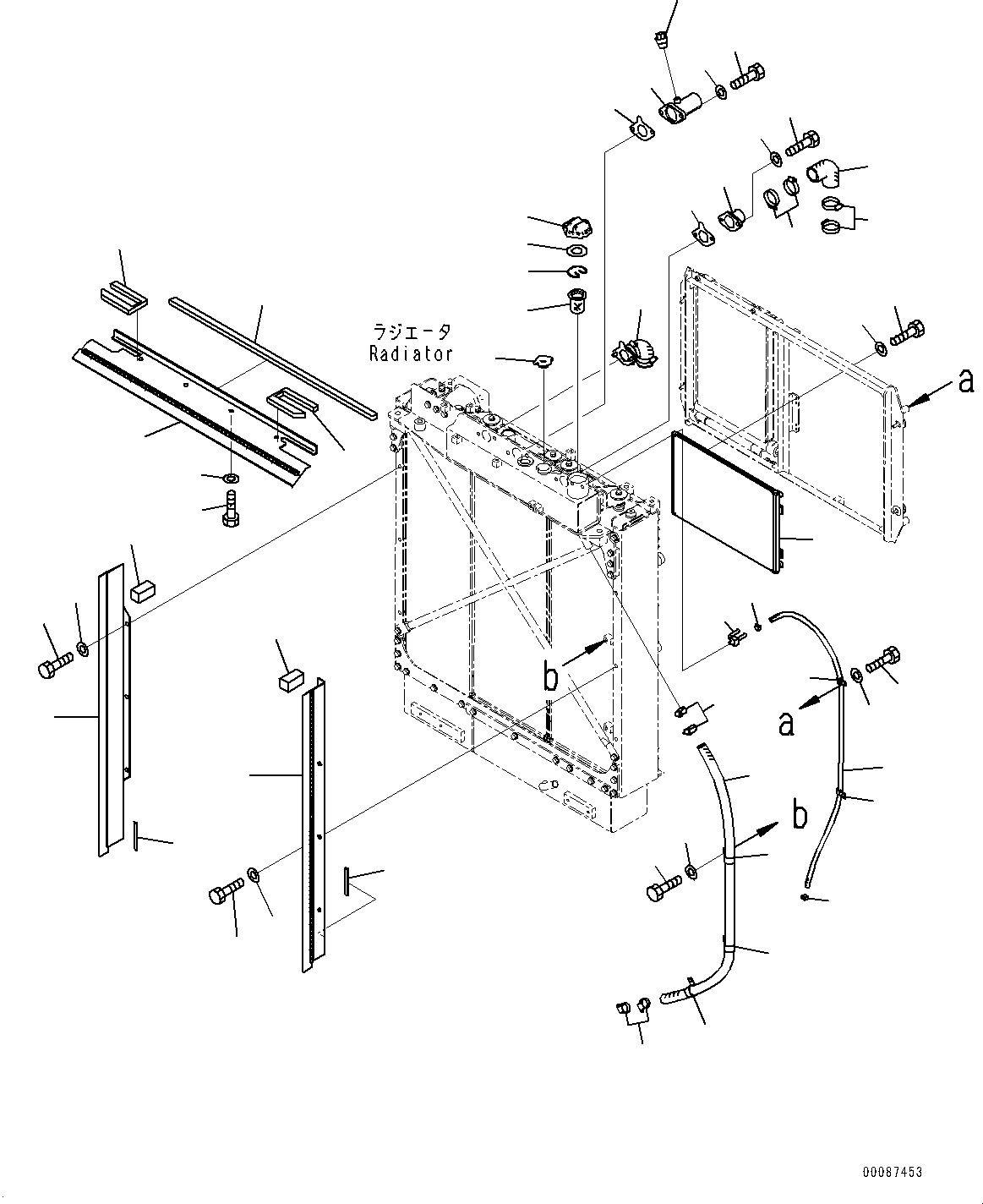 Bulldozers Komatsu / D155AX-6 S/N 81028-UP(0000293c) / Cooling System, Radiator Piping (#81028-81266)(C001003 : C0110-001003)