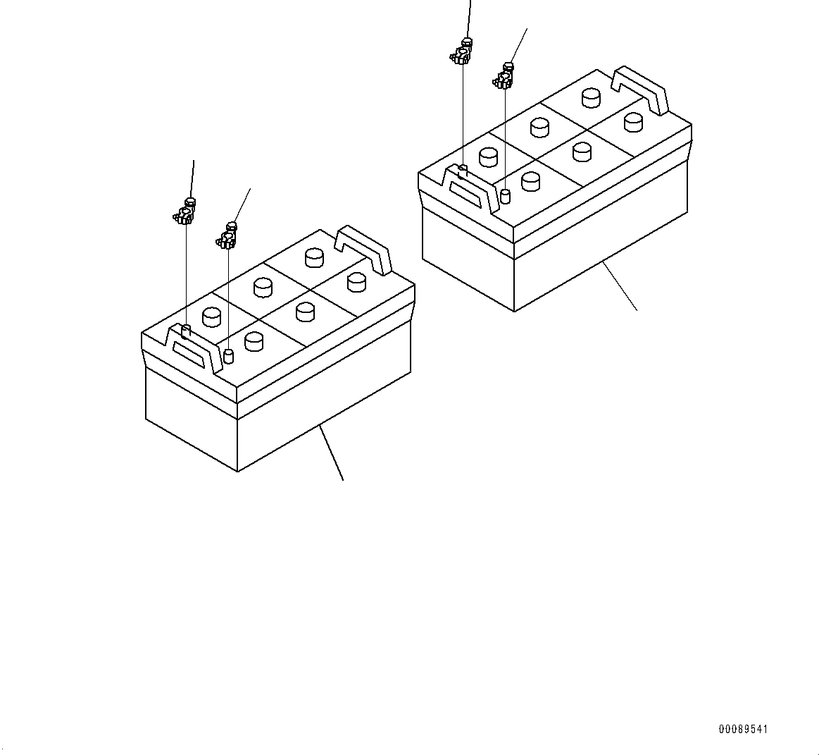 Bulldozers Komatsu / D155AX-6 S/N 81028-UP(0000293c) / Battery (#81028-)(E001001 : E0110-001001)