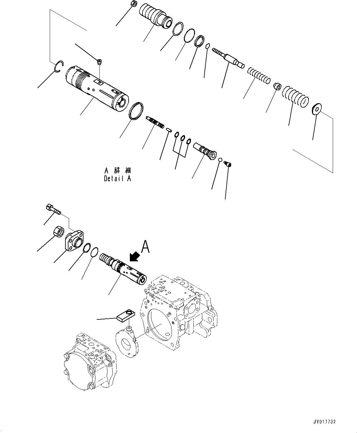 Bulldozers Komatsu / D155AX-6 S/N 81028-UP(0000293c) / Power Train Hydraulic Oil Piping, HSS Pump (3/6) (#81125-81669)(F011003 : F2720-004003)