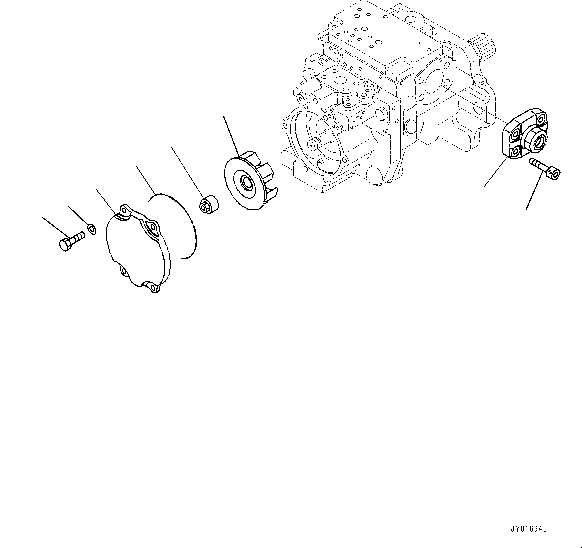 Bulldozers Komatsu / D155AX-6 S/N 81028-UP(0000293c) / Power Train Hydraulic Oil Piping, HSS Pump (4/6) (#81125-81669)(F011004 : F2720-004004)
