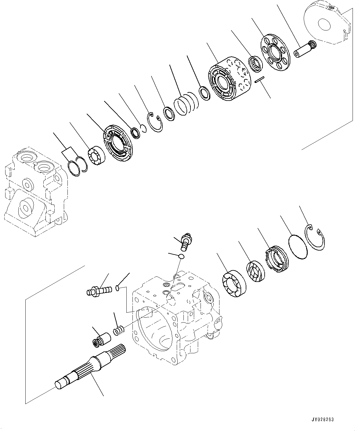 Bulldozers Komatsu / D155AX-6 S/N 81028-UP(0000293c) / Power Train Hydraulic Oil Piping, Fan Pump (2/7) (#81084-)(F011010 : F2720-004009)