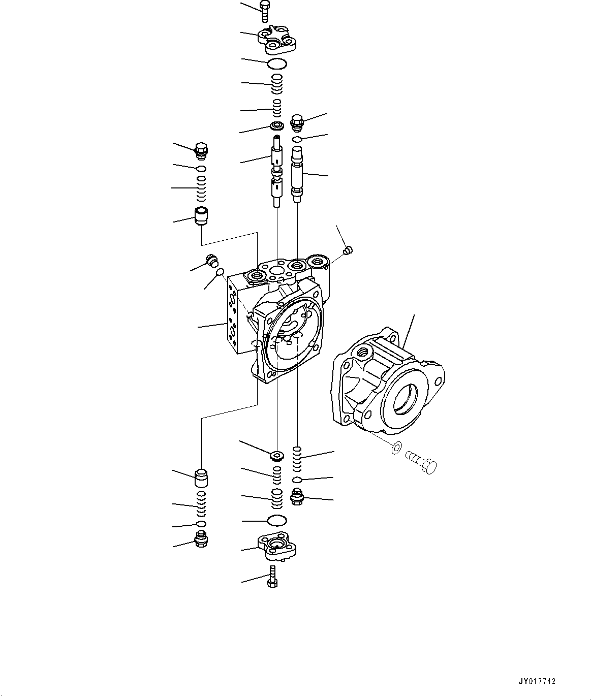 Bulldozers Komatsu / D155AX-6 S/N 81028-UP(0000293c) / Power Train Hydraulic Oil Piping, HSS Motor (1/3) (#81125-81669)(F011022 : F2720-004020)