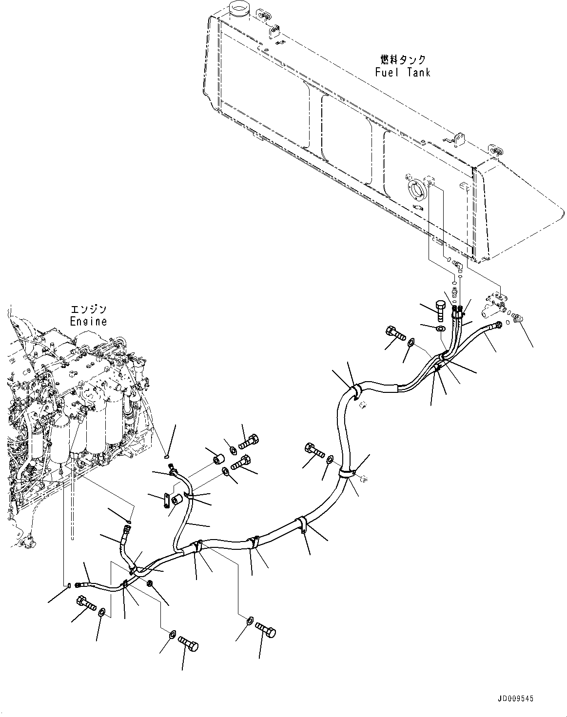 Bulldozers Komatsu / D155AX-6 S/N 81028-UP (For EU)(0000294c) / Fuel Tank, Tank (#81028-)(D002001 : D0100-002001)