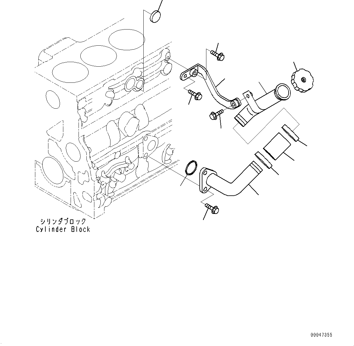 Komatsu parts book diagram for SAA6D107E-1D S/N 26537463-UP (For WA380-6): ENGINE OIL FILTER (#26537463-)
