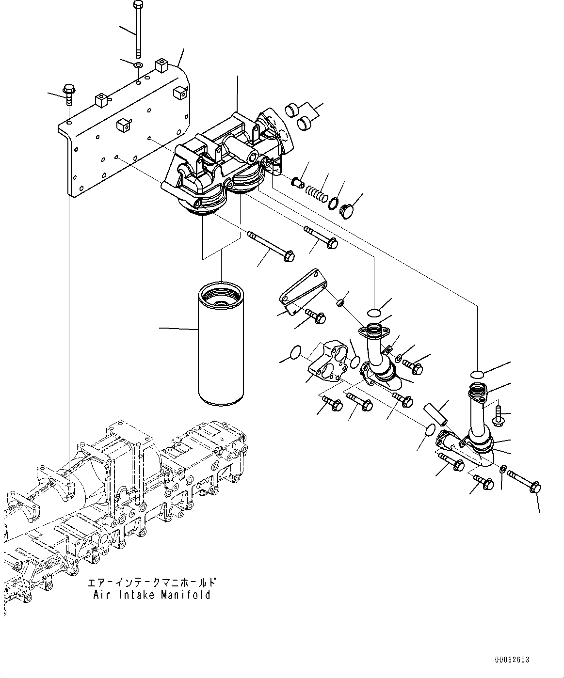 Engines Komatsu / SAA6D140E-5G S/N 535751-UP (For D155AX-6)(0000296c) / Engine Oil Filler (#535751-)(B023001 : A3110-001001)