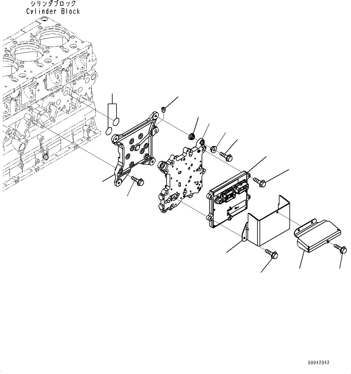 Komatsu parts book diagram for SAA6D140E-5G S/N 535751-UP (For D155AX-6): FUEL INJECTION CONTROLLER (#535751-)