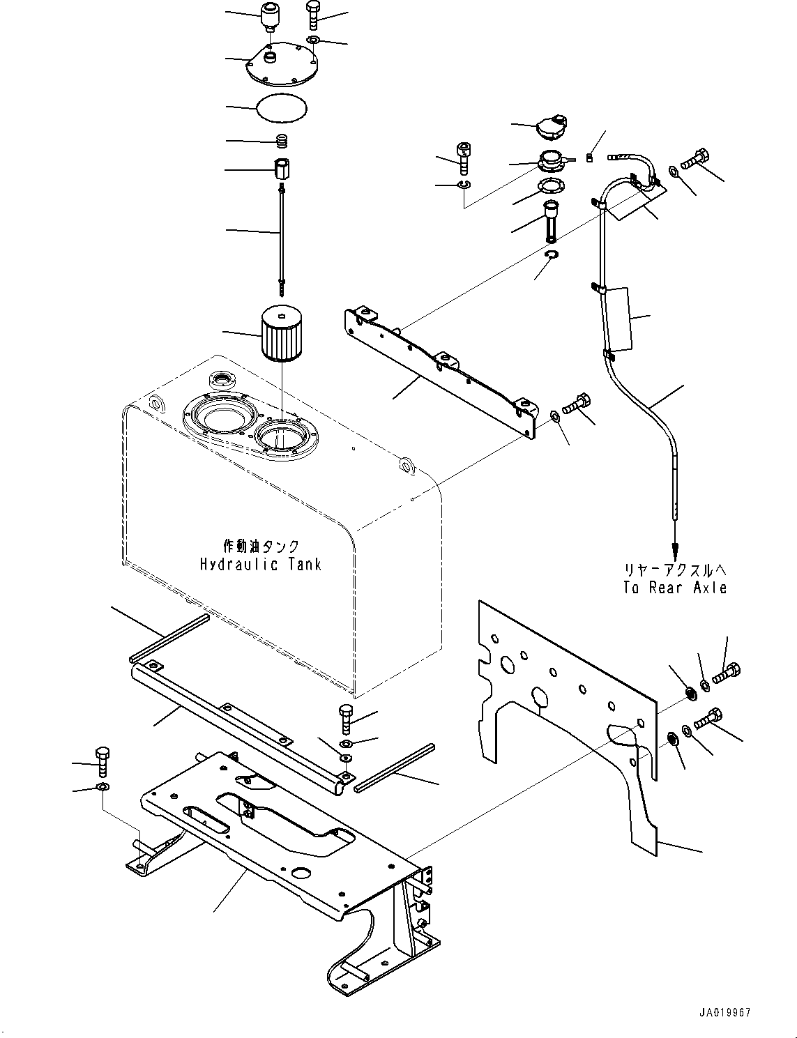 Wheel Loaders Komatsu / WA430-6 S/N 65501-UP (ecot3, For EU)(0000305c) / Hydraulic Tank, Suction Piping (#65501-65857)(H002003 : H0110-002003)