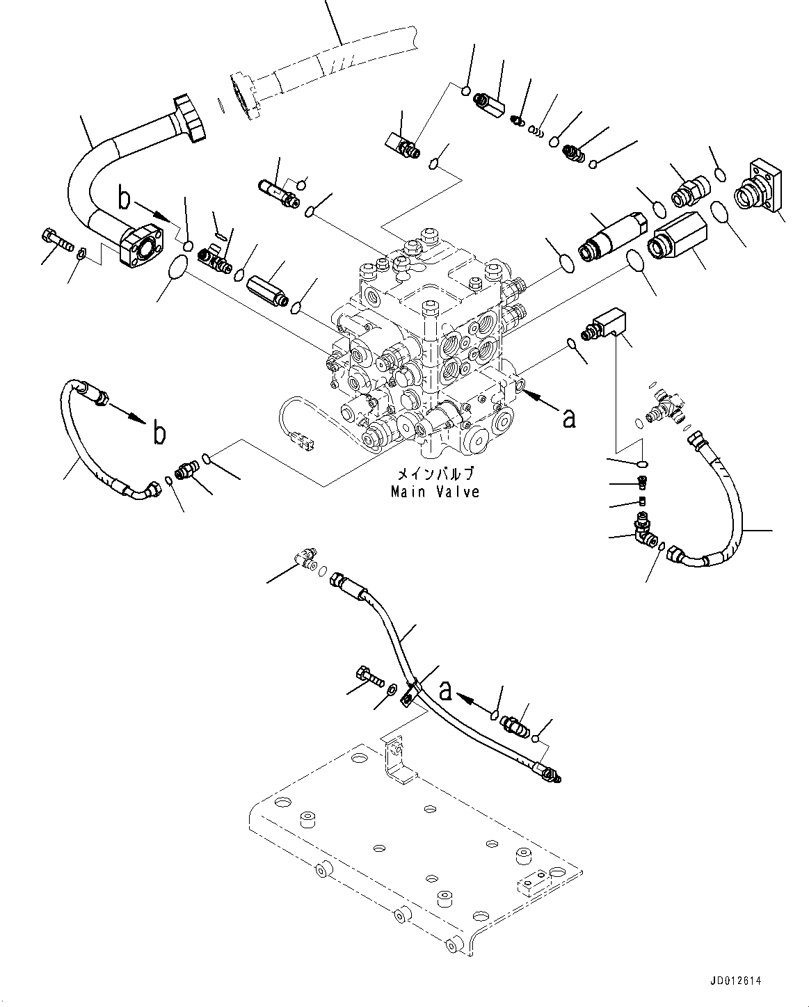 Wheel Loaders Komatsu / WA430-6 S/N 65501-UP (ecot3, For EU)(0000305c) / Hydraulic Control Valve, Electric Parts (#65501-)(H003014 : H0120-003014)