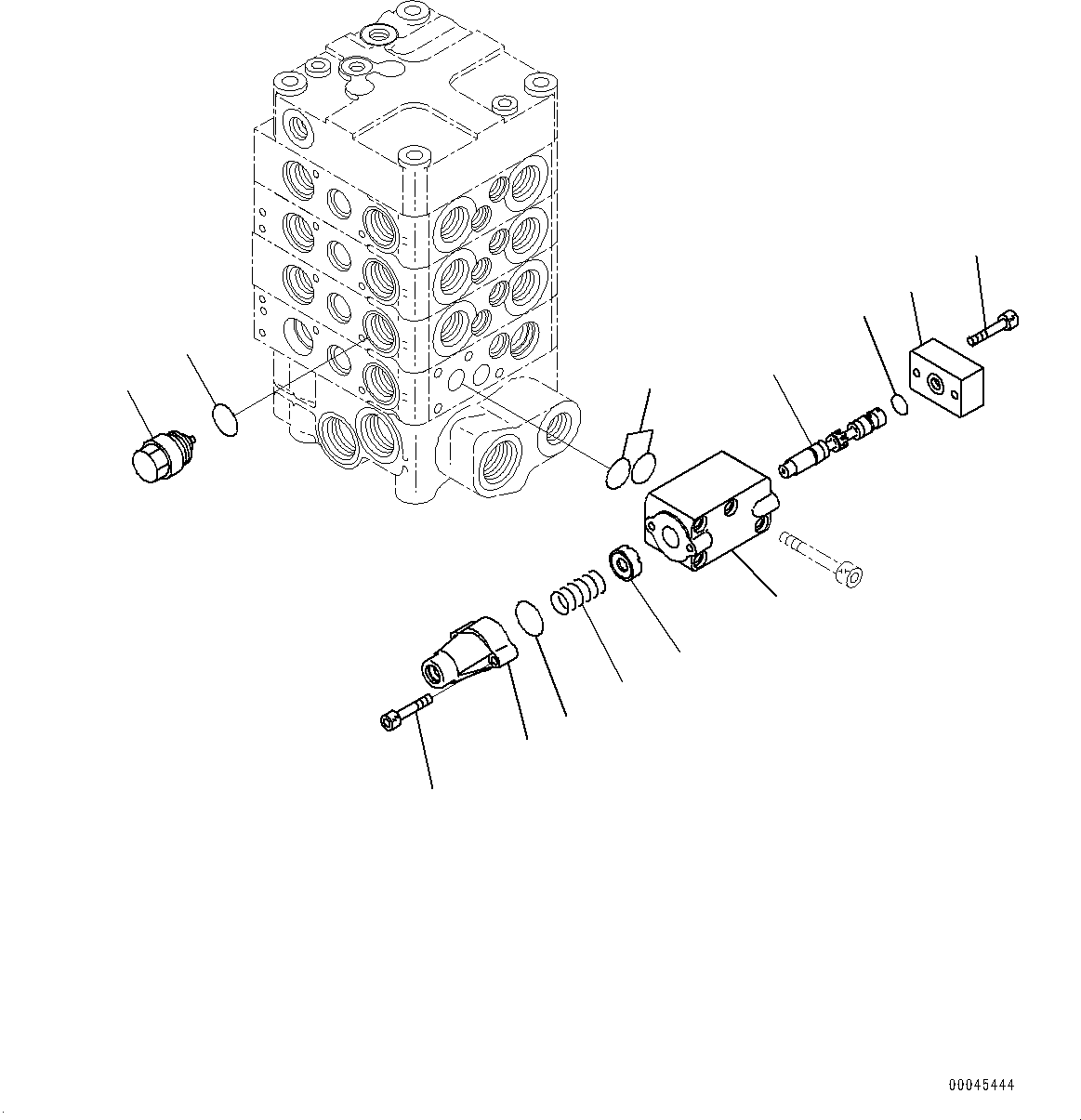 Wheel Loaders Komatsu / WA430-6 S/N 65501-UP (ecot3, For EU)(0000305c) / Hydraulic Control Valve, 4-valve (8/9) (#65501-)(H006008 : H0120-004008)