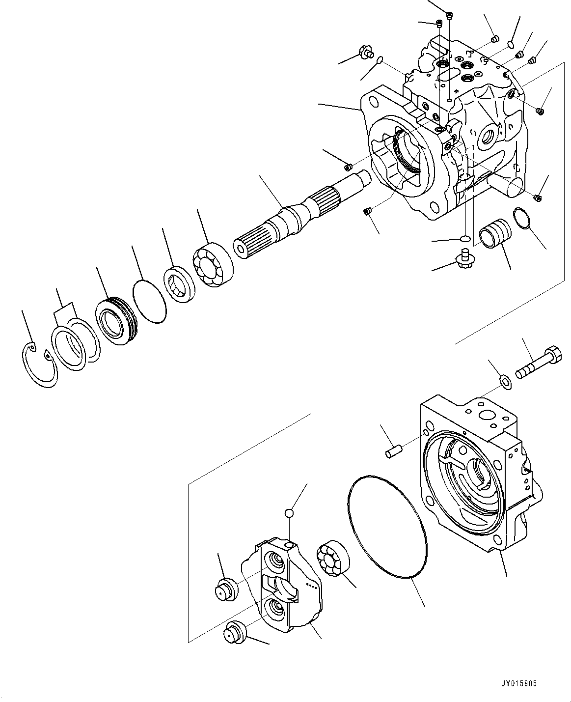 Wheel Loaders Komatsu / WA430-6 S/N 65501-UP (ecot3, For EU)(0000305c) / Hydraulic Pump, Loader Pump (1/4) (#65571-)(H009002 : H0210-001001A)