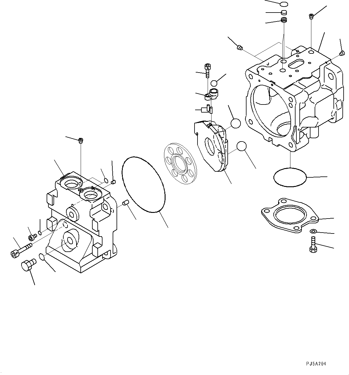 Wheel Loaders Komatsu / WA430-6 S/N 65501-UP (ecot3, For EU)(0000305c) / Hydraulic Pump, Fan Pump (2/6) (#65001-65939)(H009017 : H0210-001011)