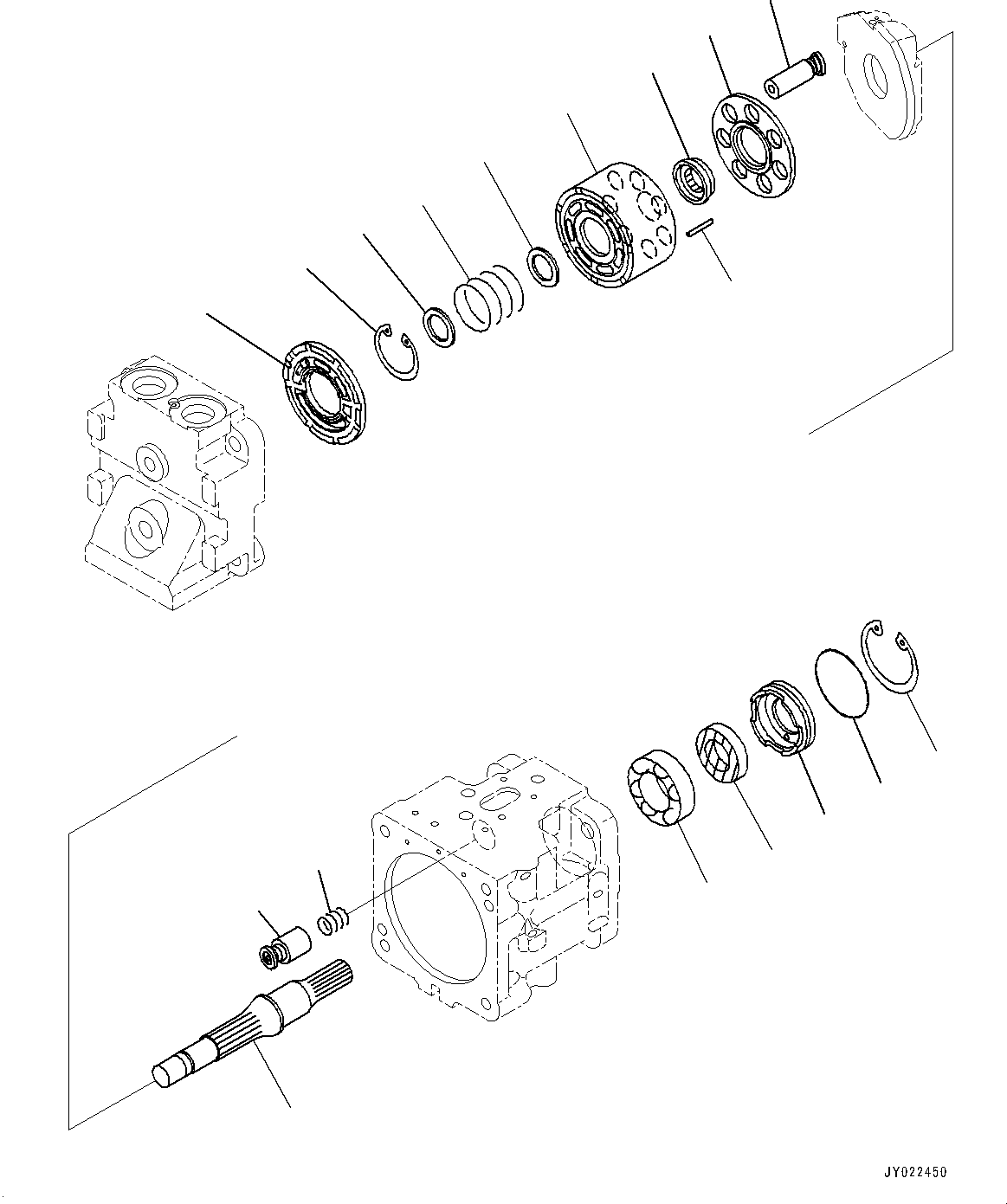 Wheel Loaders Komatsu / WA430-6 S/N 65501-UP (ecot3, For EU)(0000305c) / Hydraulic Pump, Fan Pump (4/6) (#65001-65939)(H009020 : H0210-001013)
