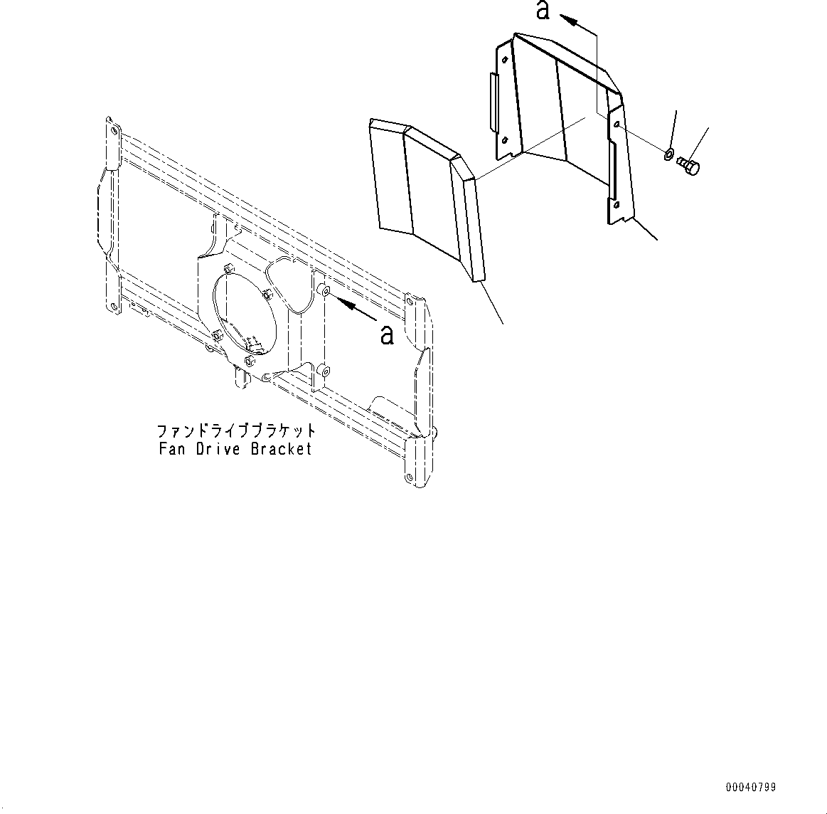 Wheel Loaders Komatsu / WA430-6 S/N 65501-UP (ecot3, For EU)(0000305c) / Cooling Fan Drive Piping, Cover (#65501-)(H010002 : H2260-001002)