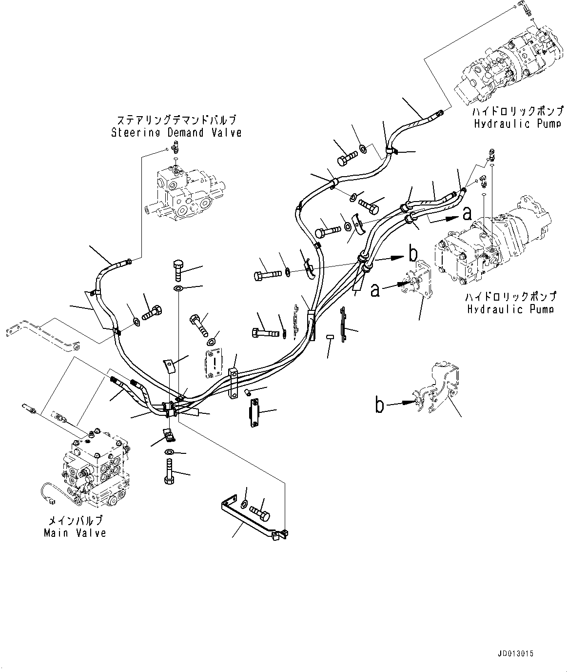 Wheel Loaders Komatsu / WA430-6 S/N 65501-UP (ecot3, For EU)(0000305c) / Hydraulic Piping, LS Piping (#65501-)(H011002 : H4200-008002)