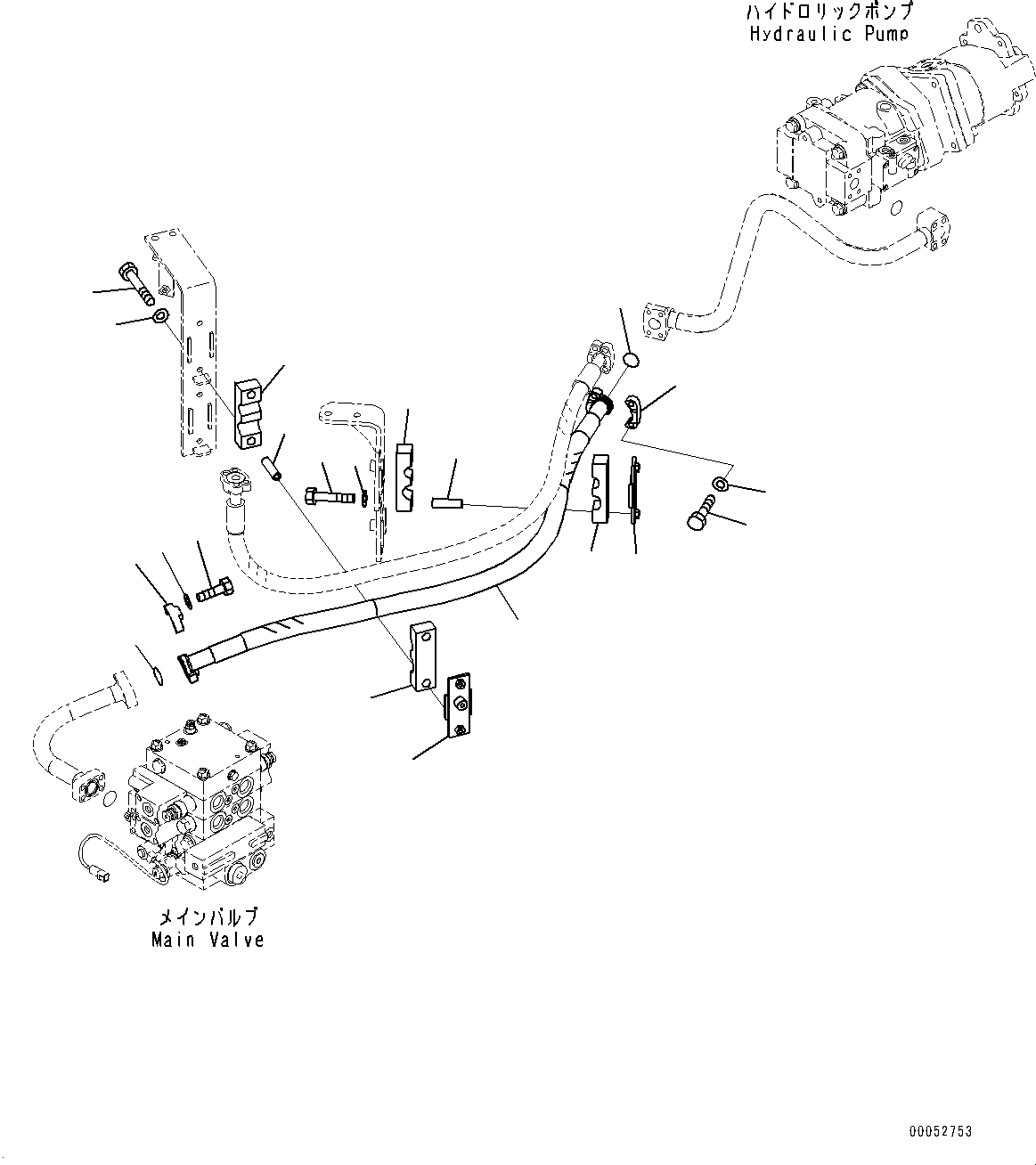 Wheel Loaders Komatsu / WA430-6 S/N 65501-UP (ecot3, For EU)(0000305c) / Hydraulic Piping, Delivery Piping (#65501-)(H012003 : H4200-012003)